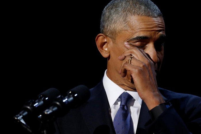 Obama vida görüşündə ağladı – Fotolar+Video